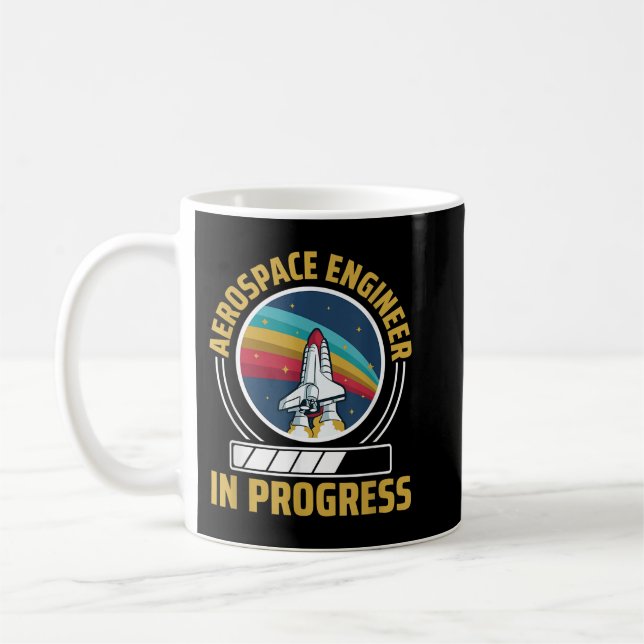 Pågår Aeronautical Aerospace Enginering Kaffemugg (Vänster)