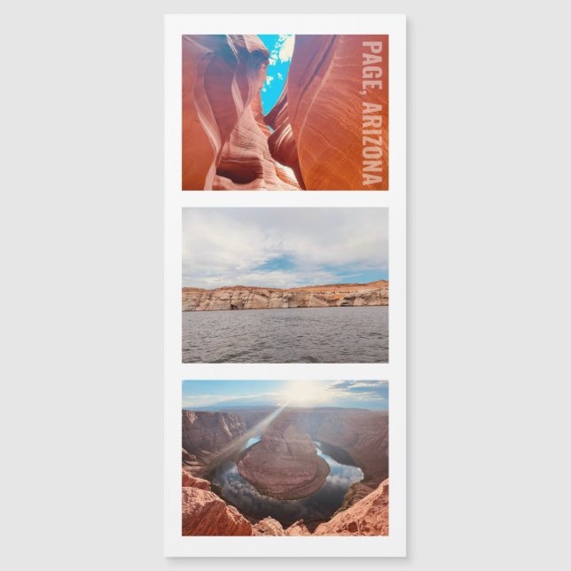 Page Arizona Antelope Canyon Horseshoe Bend Magnet (Framsida)