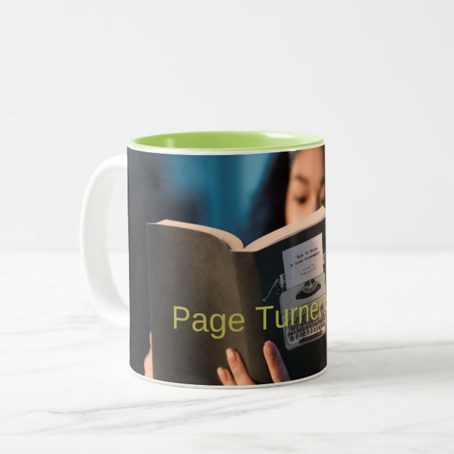Page Turners Bliss Mugg | Uppmjukande Bok Ljud (Framsida vänster)