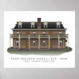 Page-Walker Hotel Architectural Print Poster
