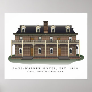 Page-Walker Hotel Architectural Print Poster