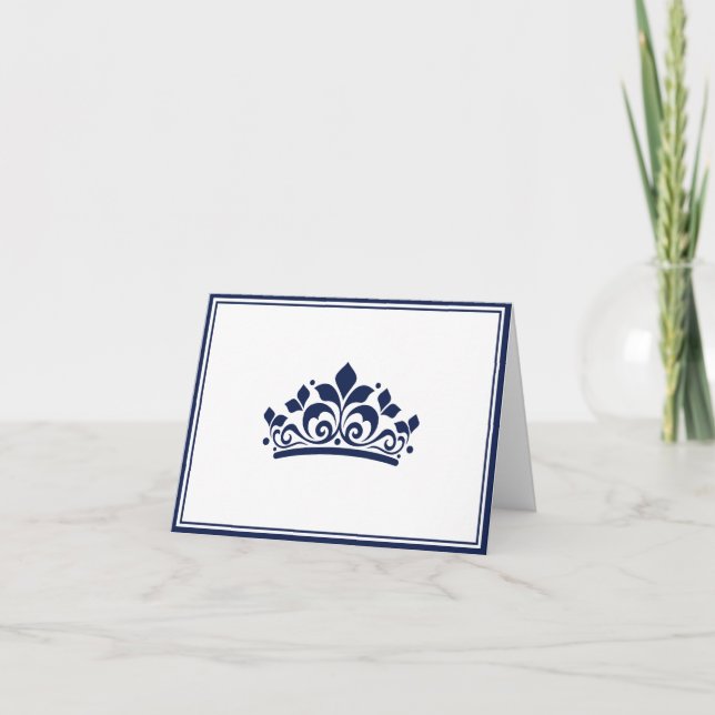 Pageant Crown Note Card Anteckningskort (Framsida)