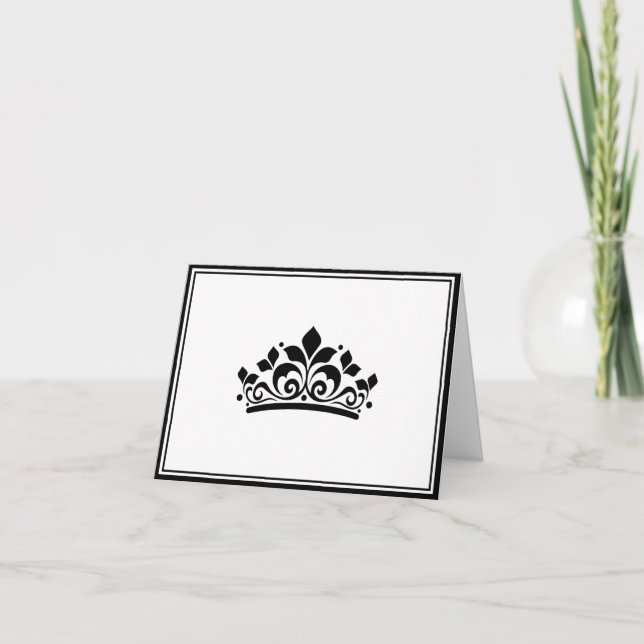 Pageant Crown Note Card Anteckningskort (Framsida)