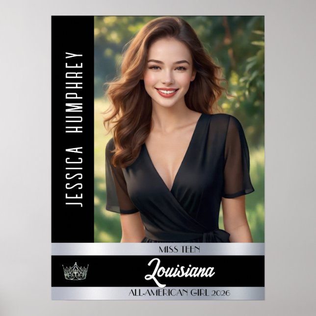 Pageant Dörr Poster | Onyx Shine Anpassad Foto (Framsidan)