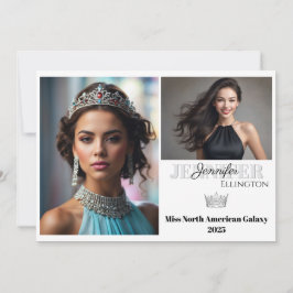 Pageant Essentials Autograf Comp Card Inbjudningar
