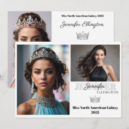 Pageant Essentials Autograf Comp Card Inbjudningar