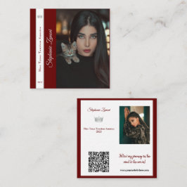 Pageant Essentials Presentkort | QR-kod Fyrkantigt Visitkort