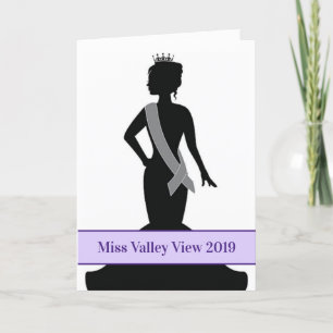 Pageant Greeting Card-Custom Announcement Kort