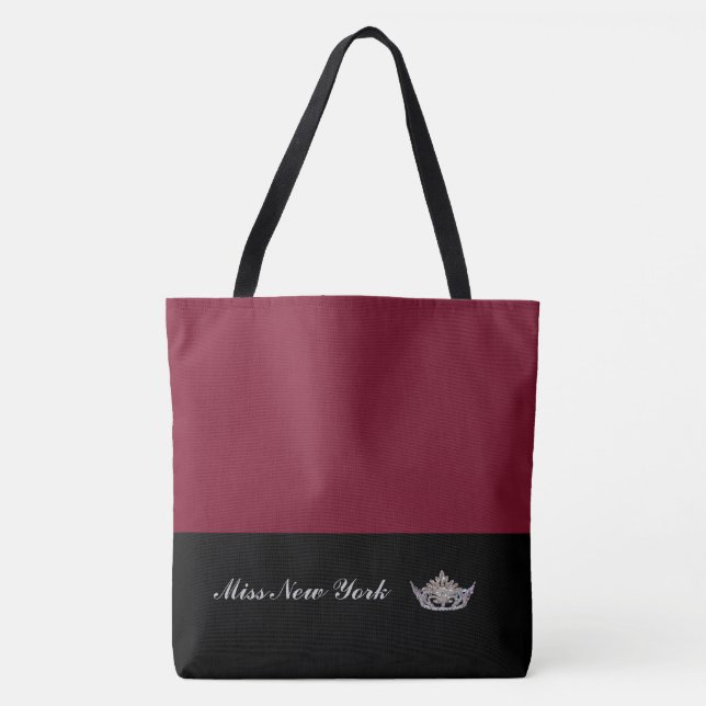 Pageant Silver Crown Tote Bag-Stor Vin Tygkasse (Framsida)