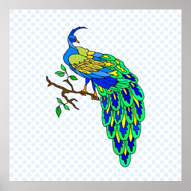 Pagiel Peacock Poster (Framsidan)