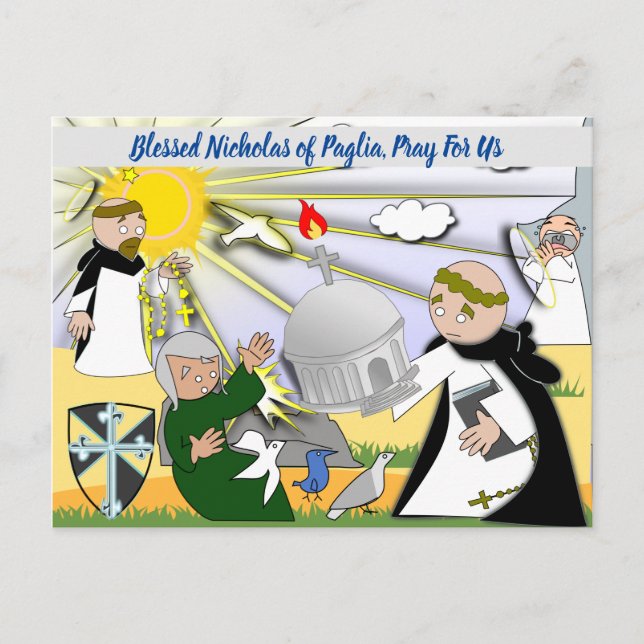 Paglia-vykort, välsignad av Nicholas of Winterbour Vykort (Framsida)