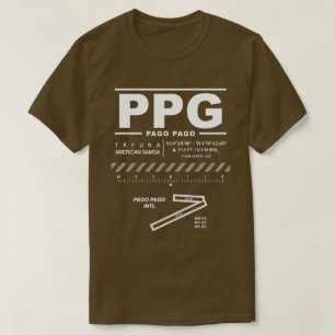 Pago Pago Internationell flygplats PPG T Shirt
