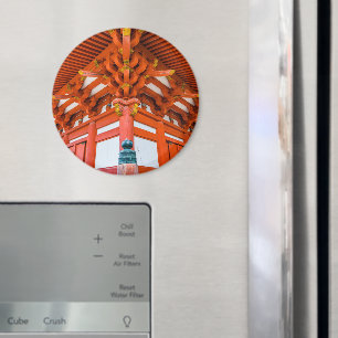 Pagoda grund uppåtgående perspektiv, Miyajima Magnet