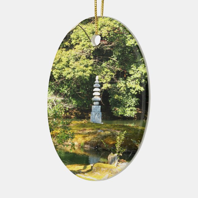 Pagoda/Hakuja No Tsuka Julgransprydnad Keramik (Vänster)