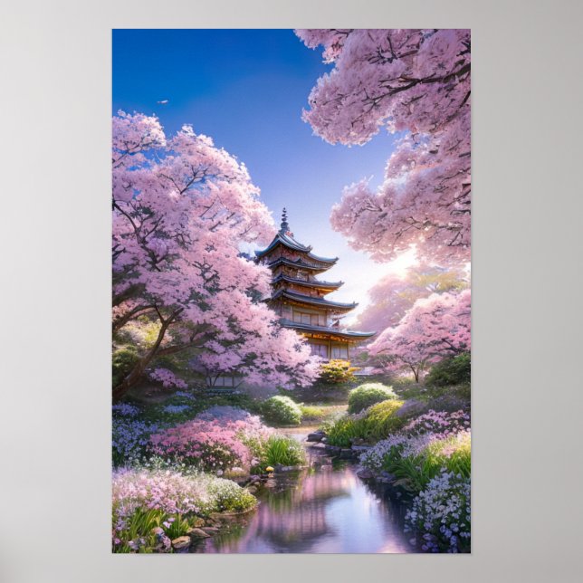 Pagoda i Bloom Poster (Framsidan)