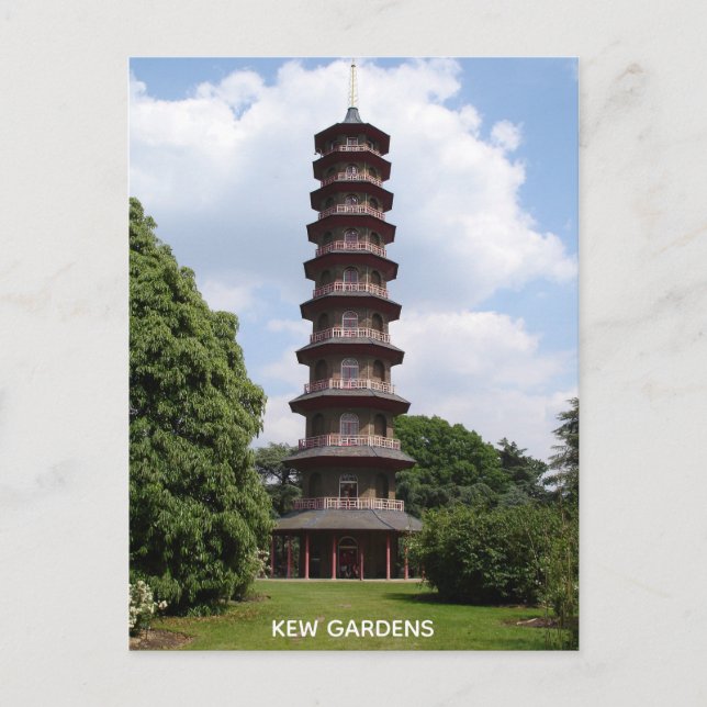 Pagoda i Kew Vykort (Framsida)