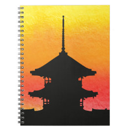 Pagoda Japan Kyoto Anteckningsbok