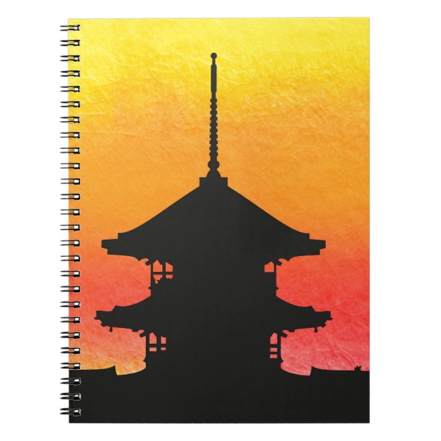 Pagoda Japan Kyoto Anteckningsbok (Framsidan)
