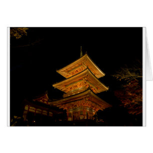 Pagoda Japan Kyoto Hälsningskort