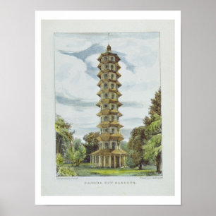 Pagoda, Kew Gardens, Plats 9 från Kew Gardens: A Poster