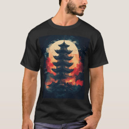 Pagoda Logotyp Symbol1 Digital Art T Shirt