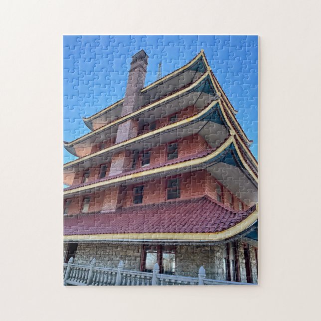 Pagoda Reading PA Photo Puzzle Pussel (Vertikal)