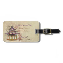 Pagoda Ro Mixed Media Oriental