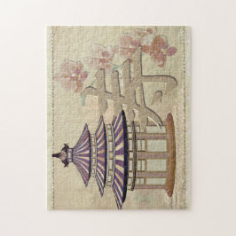 Pagoda Ro Mixed Media Oriental Pussel