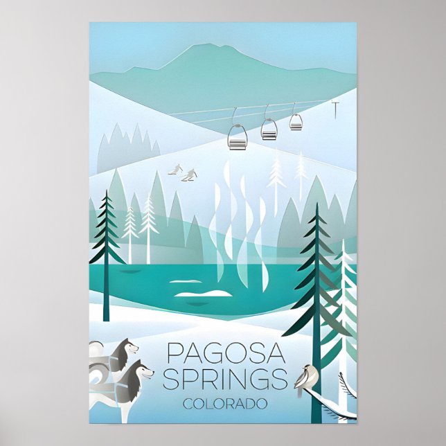 Pagosa Springs sommartryck Poster (Framsidan)