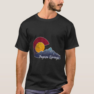 Pagosa Vår Colorado Flagga Scenery T Shirt