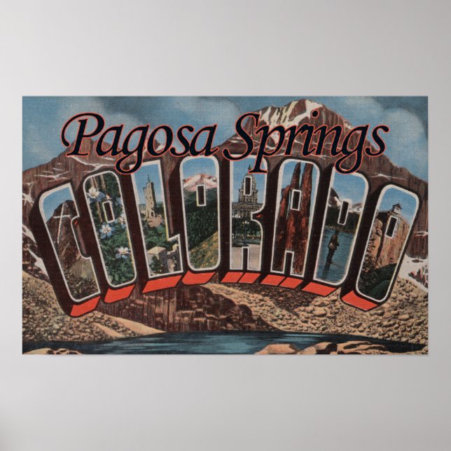 Pagosa Vår, Colorado - Stora Brev Scenes Poster (Framsidan)