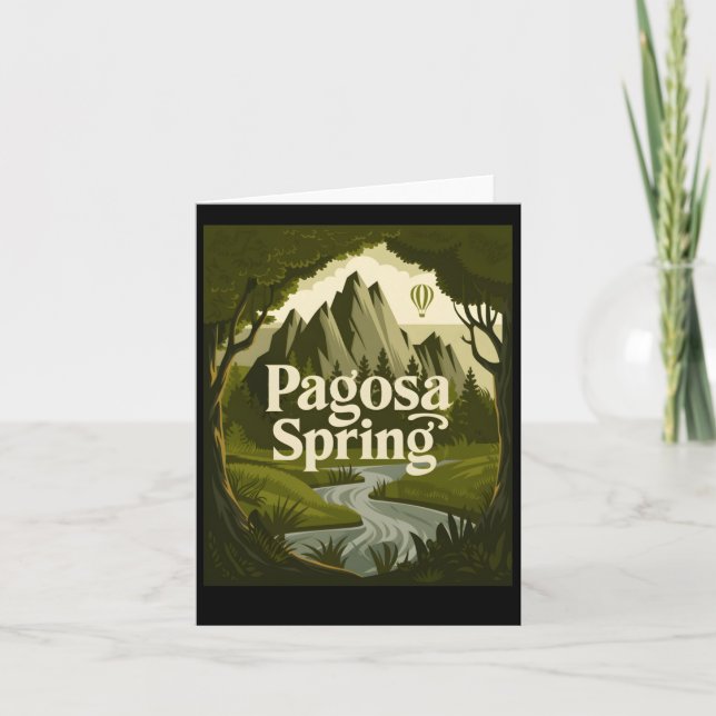 Pagosa Vår - en Gömt Oasis! Fäst Kort (Framsida)