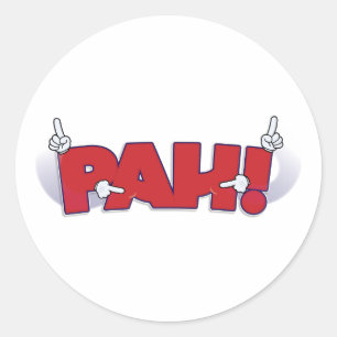 PAH! (Amerikanen undertecknar språk), Runt Klistermärke