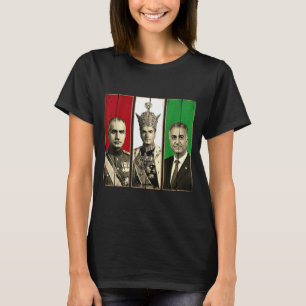 Pahlavi-dynastin tre generationer reza shahPahlavi T Shirt