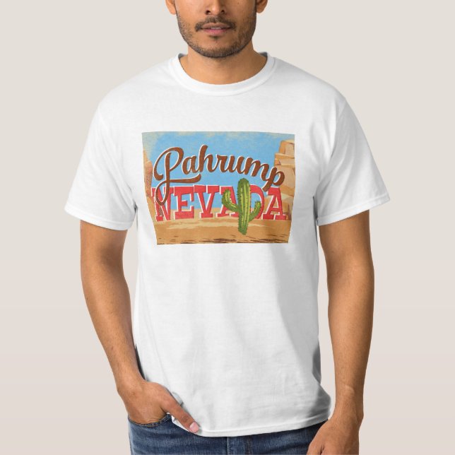 Pahrump T-Shirt Nevada Desert Vintage resor (Framsida)