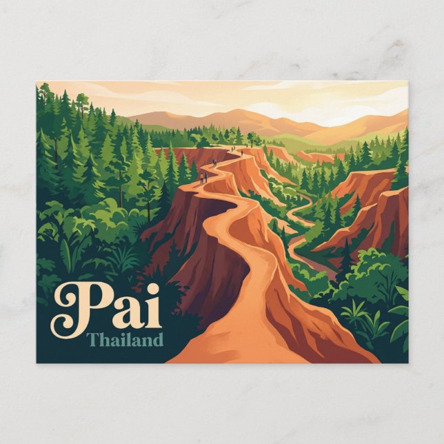 Pai Thailand Vykort (Framsida)