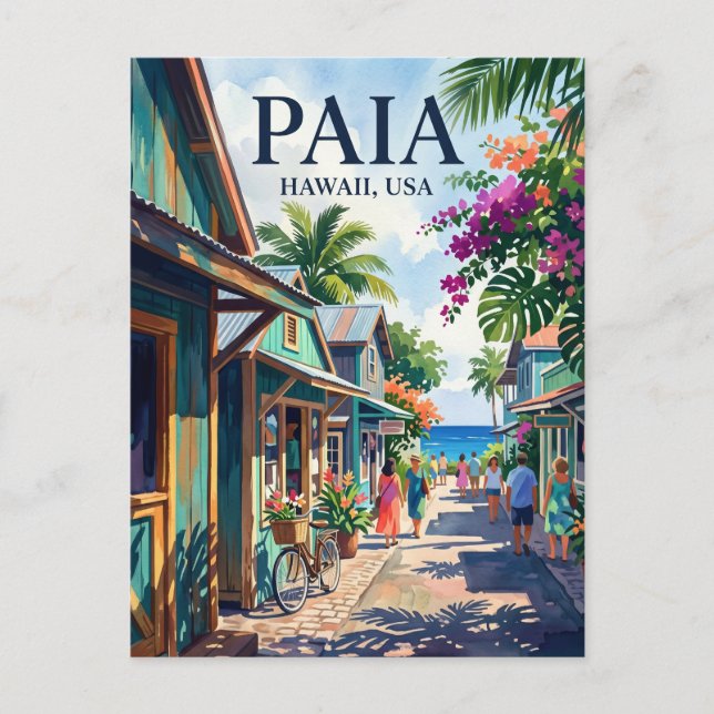 Paia USA Vykort (Framsida)