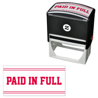 PAID Office Simple Framed Self-inking  Självfärgande Stämpel