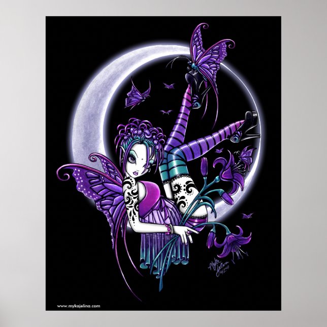 Paige Butterfly Måne Rainbow Fairy Poster (Framsidan)