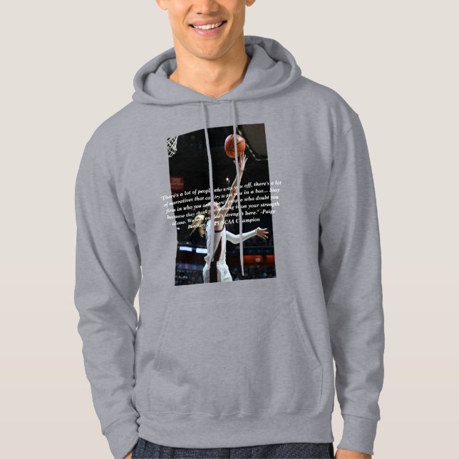 Paige - Grått Hoodie (Framsida)