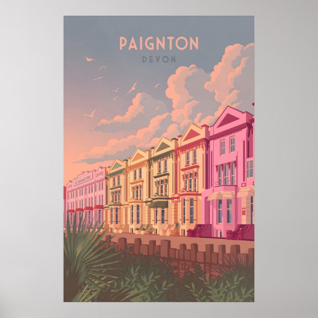 Paignton Devon Resematerial Affisch (Framsidan)