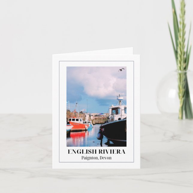 Paignton Harbour, Engelska Riviera, Devon Kort (Framsida)