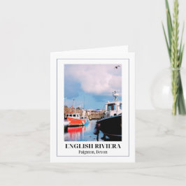 Paignton Harbour, Engelska Riviera, Devon Kort