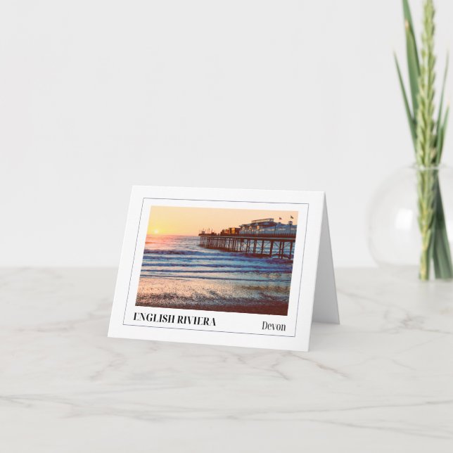 Paignton Pier, English Riviera, Devon Kort (Framsida)