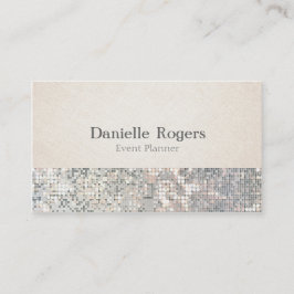 Paillett Glitter Glam Glittrig Linne Visitenkort Visitkort