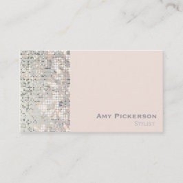 Pailletter Blush Rosa Glittrig Glam Namnkort