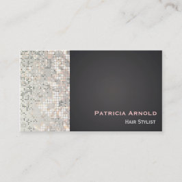 Pailletter Glitter Glam Glitzy Svart Visitkort