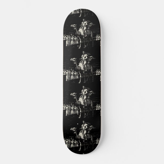 Paimons strålande resa mini skateboard bräda 18,5 cm (Framsida)