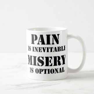 Pain är ofrånkomlig kaffemugg