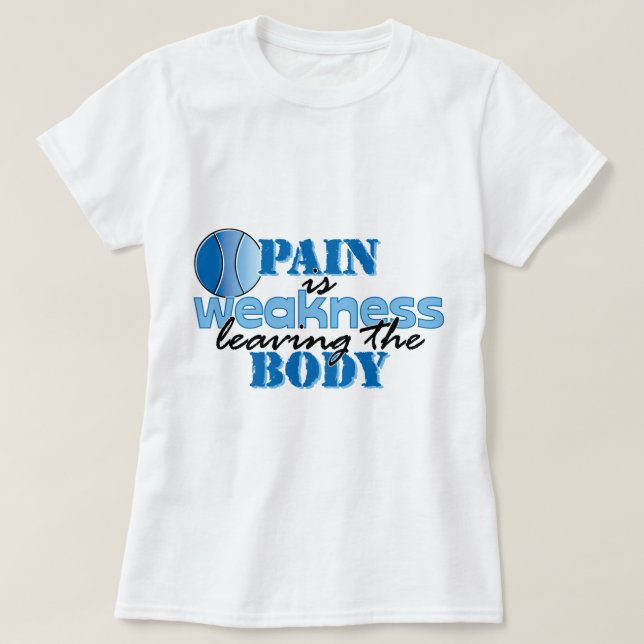 Pain är svagheten som lämnar förkroppsliga - tee (Design framsida)